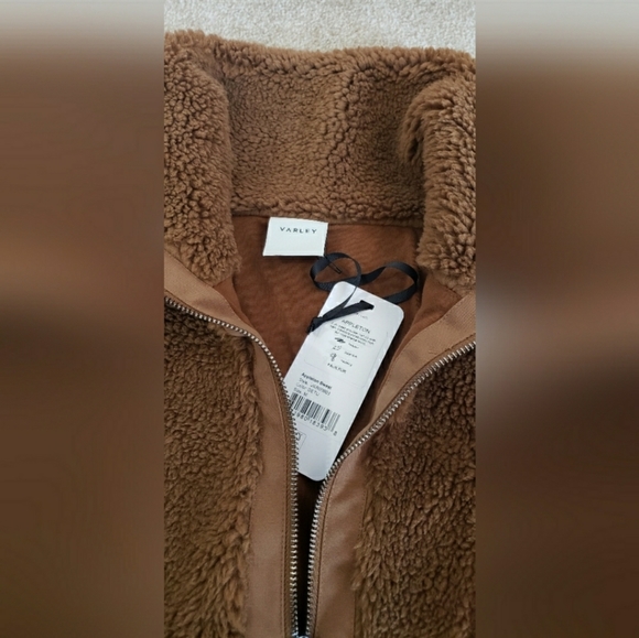 🌟SEE NEW LISTING🌟🎉HP!🎉🍯Varley Appleton•Deep Turmeric Honey Tan Sherpa Teddy - Picture 7 of 10